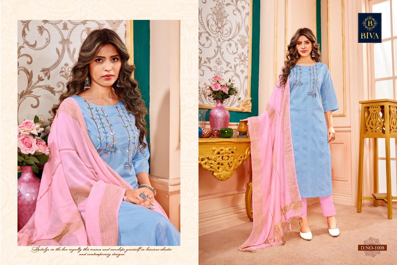 Biva Aura Ethnic Wear Wholesale Designer Readymade Salwar Suit Catalog